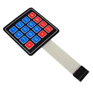 Teclado de membrana matricial 4x4